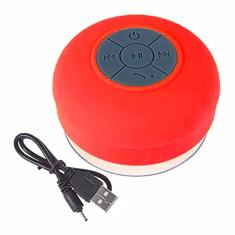 Mini Caixa de Som à Prova D'água Bluetooth USB Vermelho