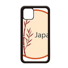Capa com estampa de bambu vermelho da cultura japonesa para iPhone 11 Pro Max para Apple Mobile Case