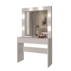 Penteadeira Camarim Requinte 1 Gaveta Mavaular Branco