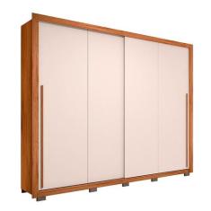 Guarda-Roupa Casal Praticus 2 PT 4 GV Freijó e Off White - Modern