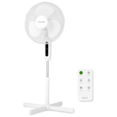 Ventilador Pedestal com Controle Remoto, Oscilação de 80°, 3 Velocidades, 3 Modos e Temporizador, 110V, HOLMES, Branco