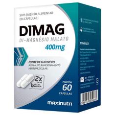 Di Magnésio Malato Dimag 400mg 60 Cápsulas Maxinutri