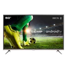 Smart TV LED 50" SEMP SK8300 Ultra HD 4K HDR, Android, Wi-Fi, Chromecast Integrado