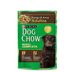 Ração Úmida dog Chow Sachê para Cães Adultos sabor Frango - 100g Purina para Todas Pequeno Adulto - Sabor Frango