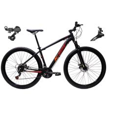 Bicicleta Aro 29 Ksw Xlt Alumínio 24v Câmbios Shimano Tz Freios a Disco Suspensão Dianteira-Unissex