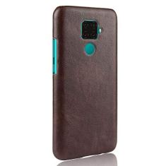 Capa para Huawei Mate 30 Lite, capa de celular Rugged Shield 360° Proteja seu telefone Capa de couro granulado para Huawei Mate 30 Lite