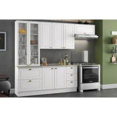 Cozinha Completa Americana 5 Peças (2 Armários + 1 Balcão + 2 Compleme