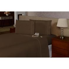 Lençol Super King 3 Peças Ponto Palito Percal 180 Fios - BEM ME QUER ,