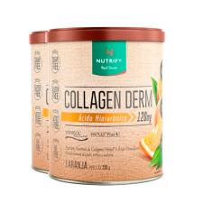 Kit 2 Collagen Derm Ácido Hialurônico Laranja Nutrify 330g
