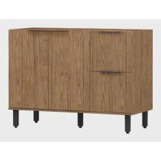 Balcão Para Cozinha2 Portas 3 Gavetas Toscana Espresso Móveis