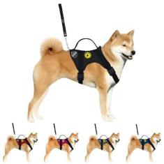 Coleira Para Cachorro Grande Peitoral Pet Tático Para Cães Regulável R