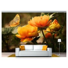 Papel De Parede Flores Floral Flor Natural 3D  Nfl252 - Você Decora