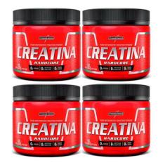 Kit Com 4 Creatina Hardcore 150G Integralmédica