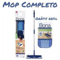 Mop Rodo Magico De Limpeza Esfregão Com Reservatorio Microfibra Refil 