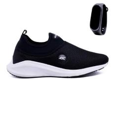 Kit Tênis Academia Calce Fácil + Relógio de Pulso Esportivo - NOVESELO