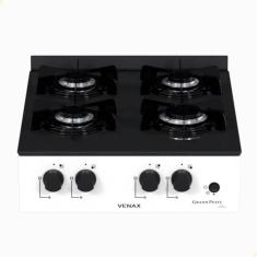 Fogão De Mesa 4 Bocas Venax Grand Petit Line Branco Gás Glp Automático Bivolt 25187
