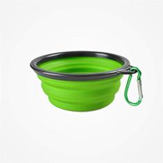 Comedouro Prato Pratinho Pet Para Ração Retrátil Verde