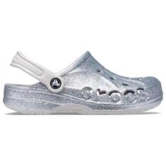 Sandália Baya Glitter Clog Silver Glitter - Crocs