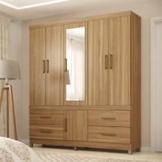 Guarda-Roupa Guarujá 6 Portas Amêndola/Touch - Demóbile