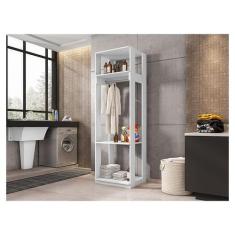 Guarda Roupa Modulado Ambiente Titan com Prateleiras Branco - Móveis L