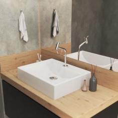 Kit Cuba RT49 com Válvula Click 1 Polegada G e Sifão Cromado e Flexível Compace