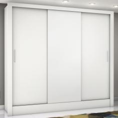 Guarda-Roupa Casal Santiago 3 Portas 3 Gavetas Branco – Carioca Móveis