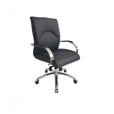 Cadeira Diretor Luxuosa com Braços Fixos Linha Eiffel Preto