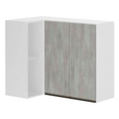 Armário Perola Canto Reto Conjugado 2 Portas com Nicho Lateral Luciane