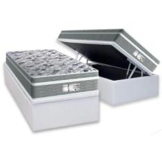 Cama Box Baú Solteiro: Colchão Molas MasterPocket Ensacadas Probel Pro