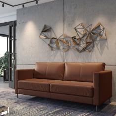 Sofá 2 Lugares 200cm Couro Zeus Yescasa Red