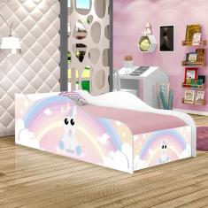 Mini Cama Fun Unicórnio Bebê Infantil Com Colchão