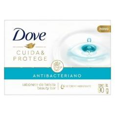 Sabonete Em Barra Dove Cuida e Protege Antibacteriano 90g, 1, 90g