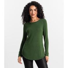 Blusa Feminina Manga Longa Rovitex Verde-Feminino