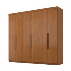Guarda Roupa Casal Evidence Plus II 6 Portas 4 Gavetas MDP Cinamomo