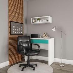 cadeira de escritório secretária giratória jodie preta