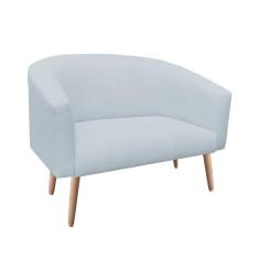 Namoradeira Stella 02 Lugares Linho Cinza Claro A05