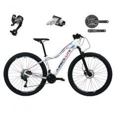 Bicicleta Feminina Aro 29 Absolute Hera 27v Câmbios Shimano Altus Freios Hidráulicos - Branco Tam.17