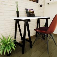 Escrivaninha Cavalete Prática Madersilva Preto/branco