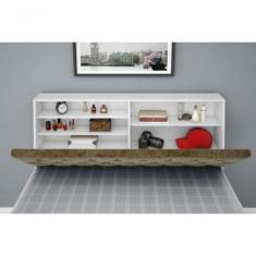 Cabeceira Box Casal Queen Isis Branco Com Capitonê Bege