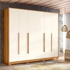 Guarda Roupa Casal Fascinio 6 Portas e 6 Gavetas internas com corrediç