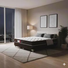 Cama Box Queen Castor Sleep Max D45 158x198x52 + Box Castor