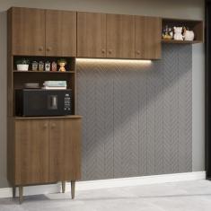 Armário de Cozinha Compacta 235cm Rustic Gourmet Madesa Xa03