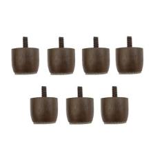 7 Pés De 12cm Madeira Marrom Cama Box Ou Baú Solteiro - Zoe & Charis D