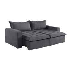 Sofá Cama 3 Lugares Retrátil e Reclinável M-184 Veludo Martins - Marti