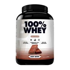 100% Whey Protein Wpi + Wpc, Pote de 900g com 24g de Proteínas e 5g de