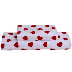 Jogo de Toalhas 2 pçs Banho e Rosto 100% Algodão Felpuda Dohler Prisma Formosa