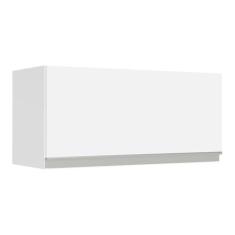 Armário de Cozinha Aéreo 70 cm 1 Porta Basculante Branco Glamy Madesa,