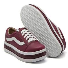 Tenis Feminino Flatform Casual Confortavel-Feminino