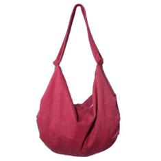 Bolsa de Ombro Heide Ribeiro Moletom Saco Liso, Vinho