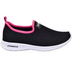 Sapatilha Tenis Calce Facil Slip on Feminina Confortável - STAR MOVE, 